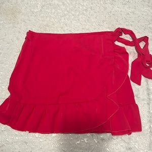 Medium hot pink wrap skirt